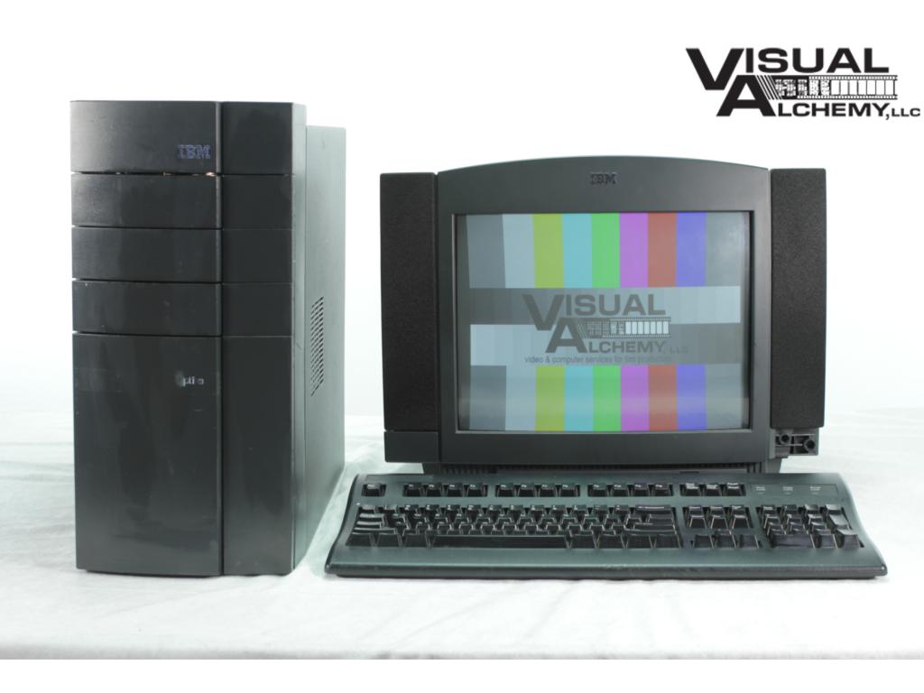 1996 14" IBM 7095-593 Computer Monitor (With Keyboard and Tower)